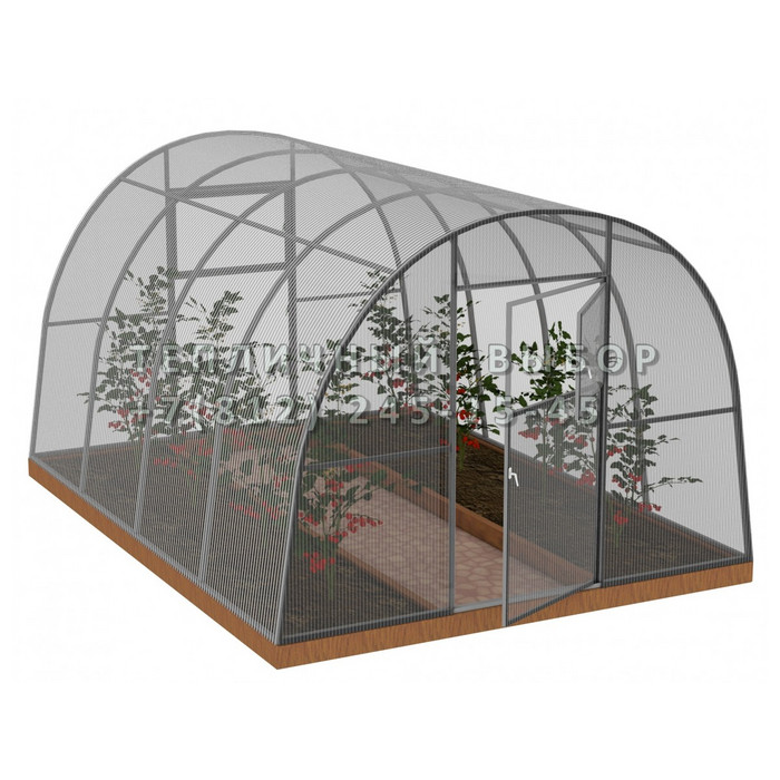 Теплица из поликарбоната Арочная 3х4 h=2.1 м профиль 30х30 мм